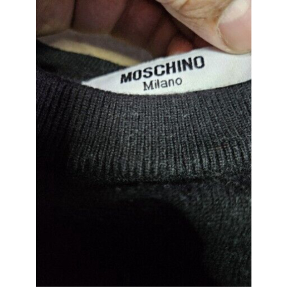 Moschino Playboy Bunny Black Double Sided Sweater Size Small - Picture 4 of 7